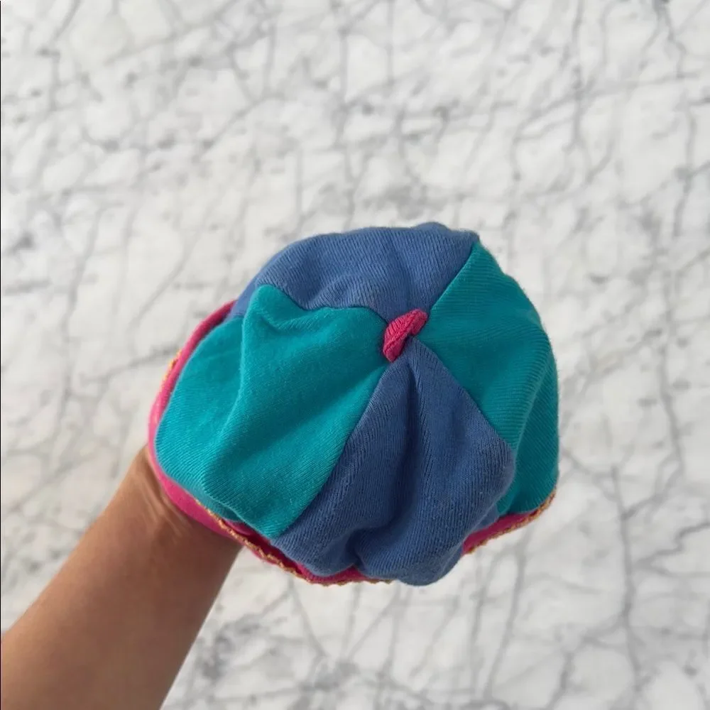 Vintage Rainbow GYMBOREE Colorblock SUMMER HAT OS